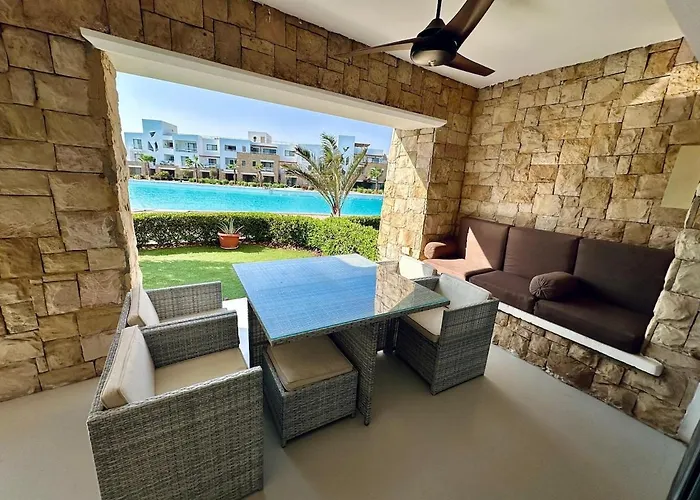 Comfortable 3br In Swan I El Gouna Ground Floor, Garden, Terrace & Lagoon Access Apartment Hurghada