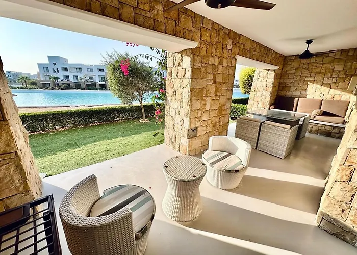 Comfortable 3br In Swan I El Gouna Ground Floor, Garden, Terrace & Lagoon Access Apartment Hurghada