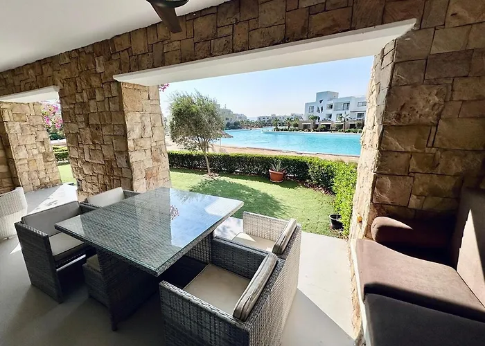 Comfortable 3br In Swan I El Gouna Ground Floor, Garden, Terrace & Lagoon Access Apartment Hurghada